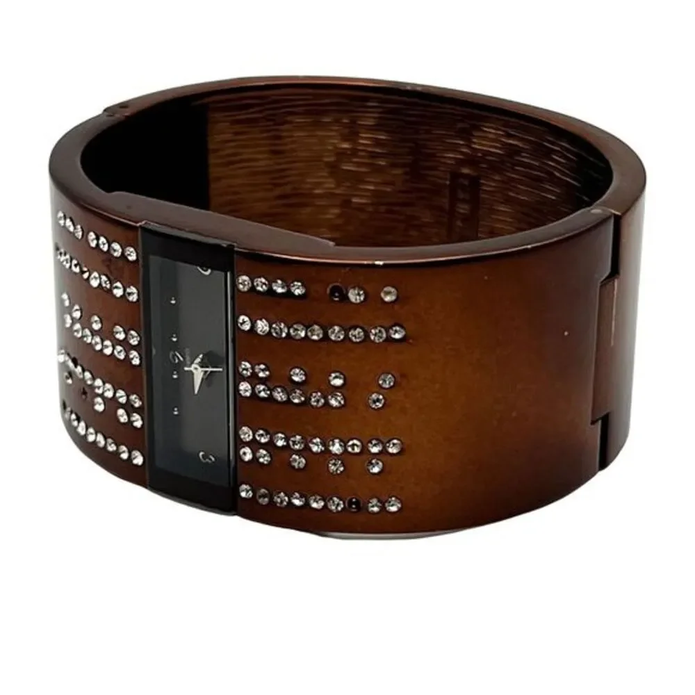 ELGIN II Women's‎ Watch Bangle Rhinestones Bracelet